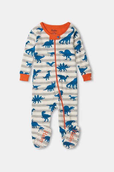 Hatley Dino Silhouettes Organic Cotton Footed Baby Boys Coverall