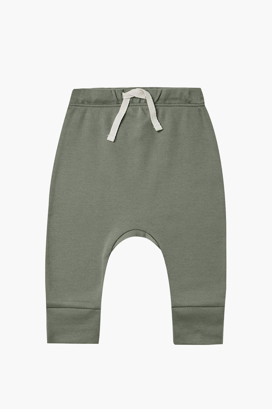 Quincy Mae Drawstring Baby Pants - Basil