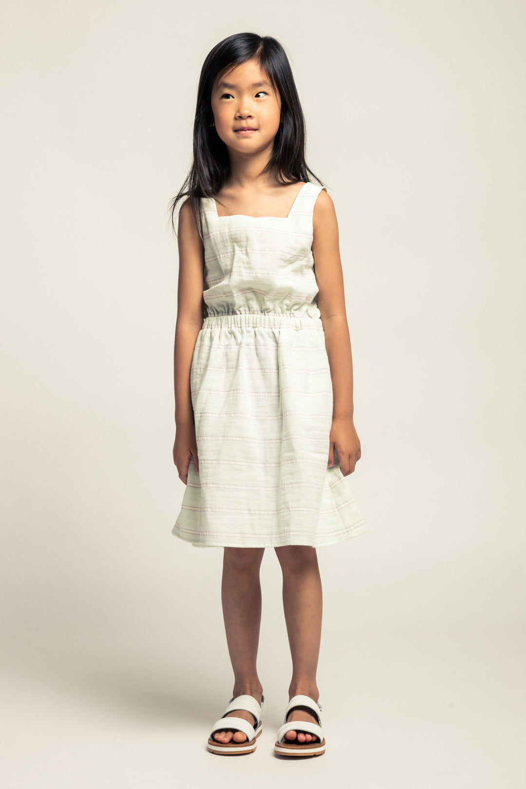 mini organic cotton dress children Noch Mini Crossback Girls Dress (Size 3 left)