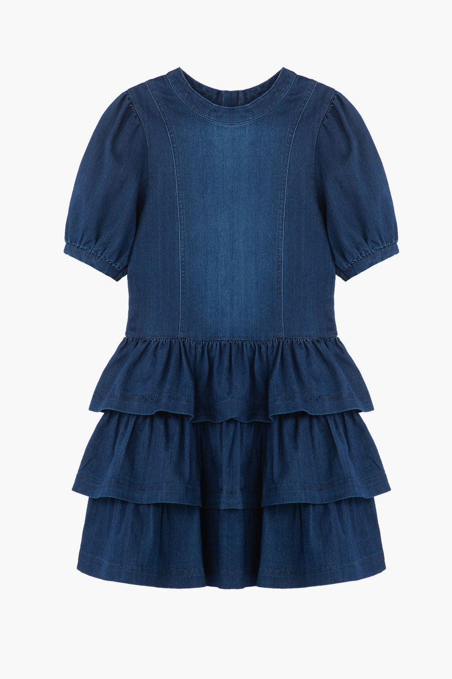 Girls Dress Habitual Kids Drop Waist Ruffle 12 / Dark Stone Girls Dress Habitual Kids Drop Waist Ruffle 12 / Dark Stone