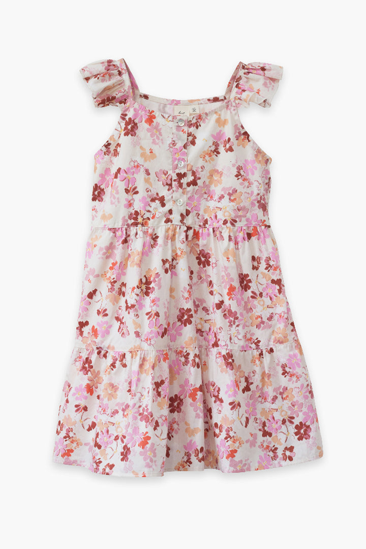 Girls Dress Beet World Elisa back