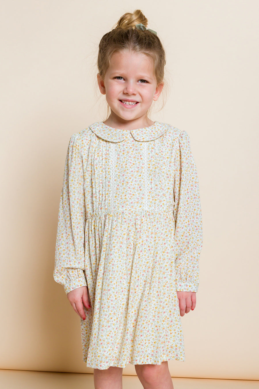 Beet World Ella Girls Dress - Ditsy Yellow