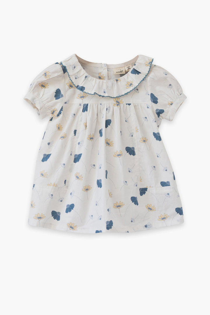 Girls Shirt Beet World Emily Blue Floral Set zoom
