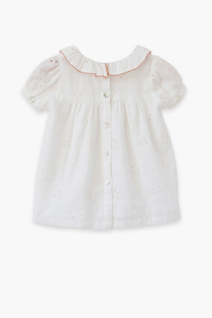 Girls Shirt Beet World Emily Off White Set close