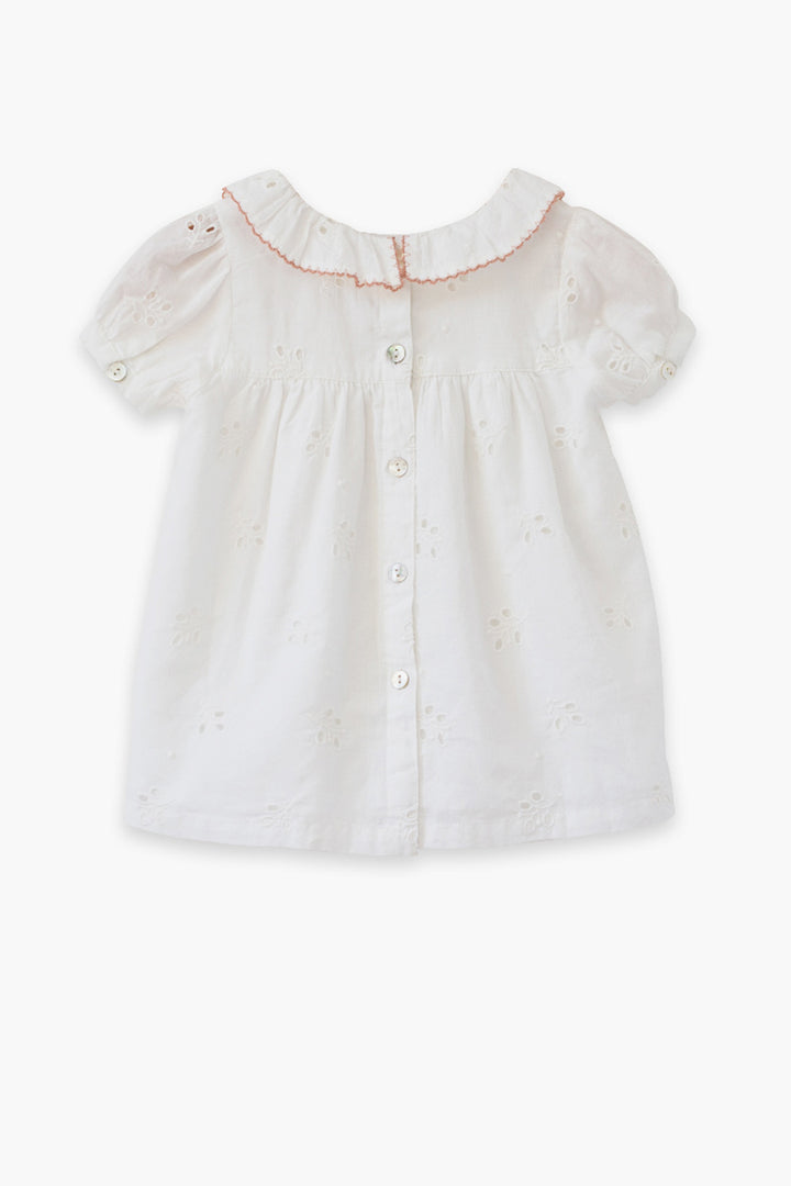 Girls Shirt Beet World Emily Off White Set close