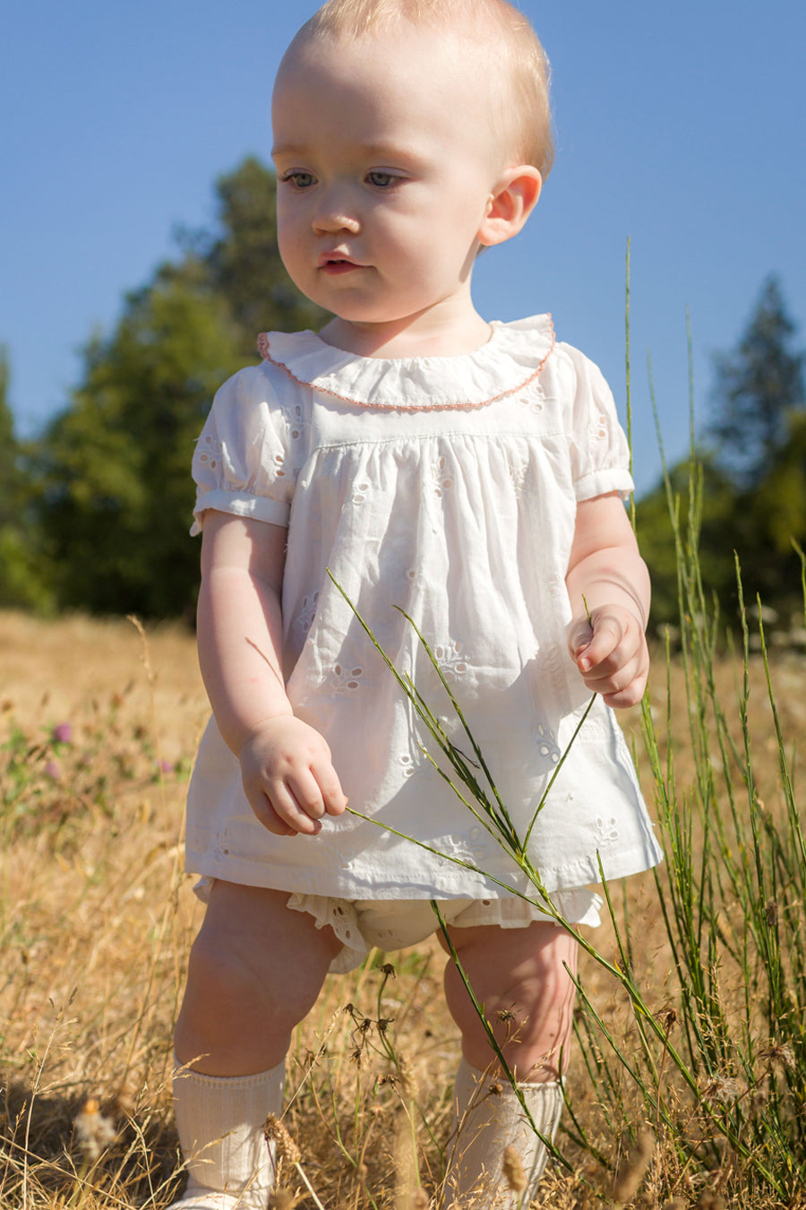 Girls Shirt Beet World Emily Off White Set