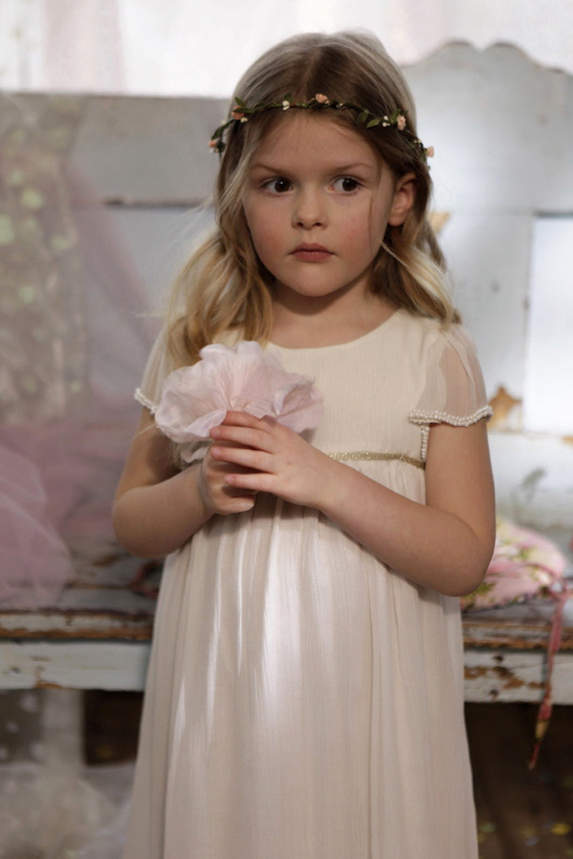 Wild & Gorgeous Emma Girls Dress - Cream (Size 2/3 left) – Mini Ruby