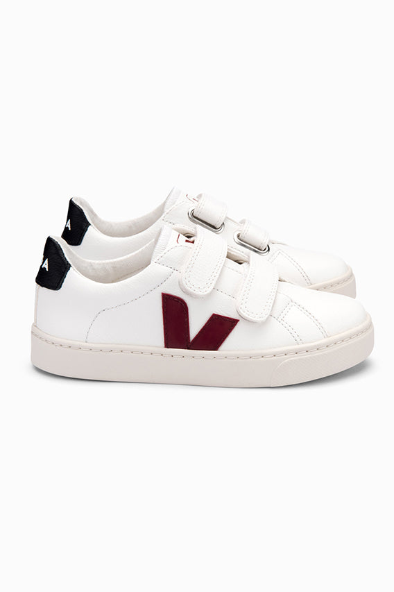 Veja Esplar Kids Shoes - White Marsala Black