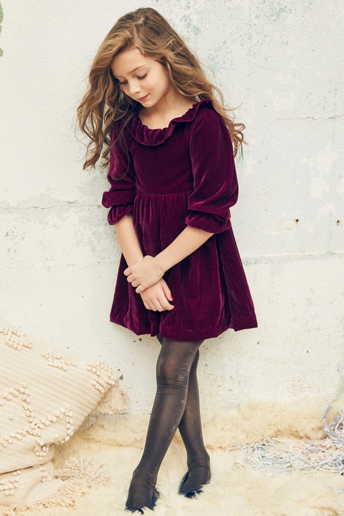 Girls Dress Nellystella Esra Red – Mini Ruby