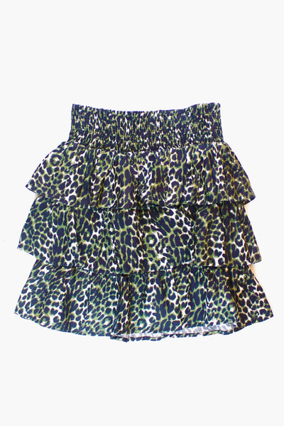 Les Coyotes de Paris Esther Leopard Girls Skirt