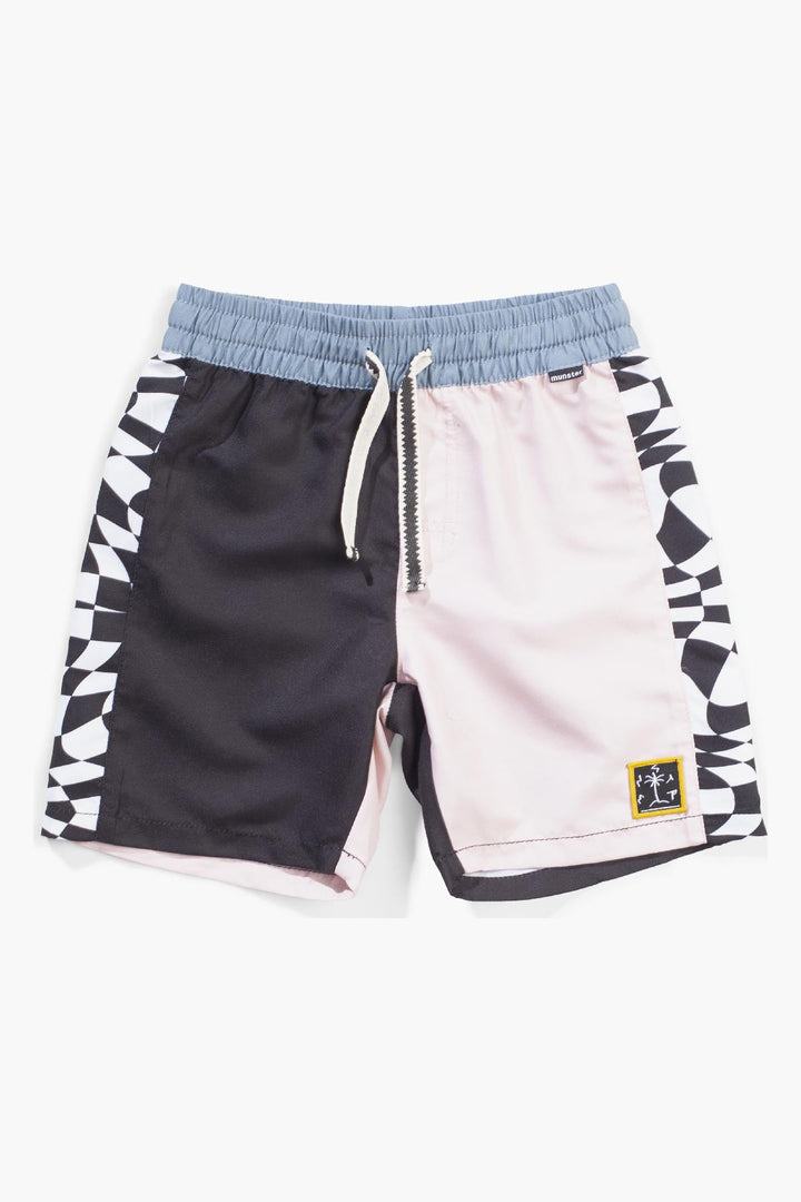 Boys Swim Munster Kids Evil K Black Light Pink