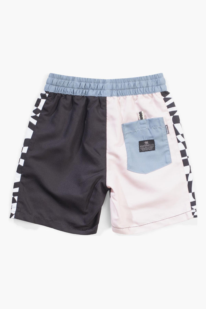 Boys Swim Munster Kids Evil K Black Light Pink