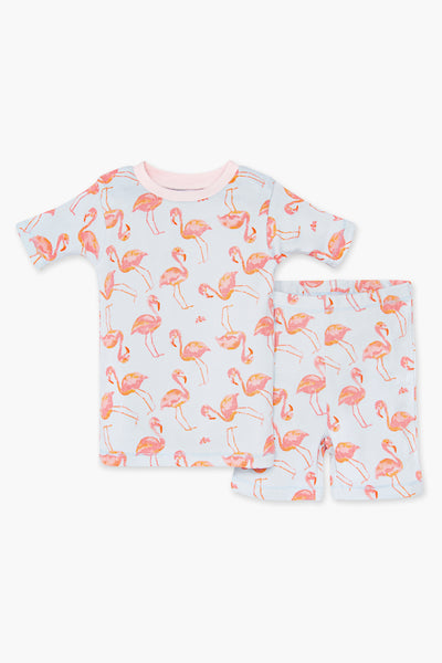 Burt's Bees Fancy Flamingo Girls Pajama Set