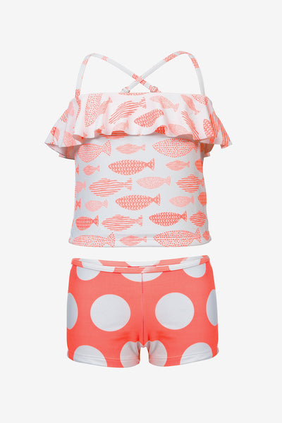 Kids Swimsuit Tropical Fish Tankini