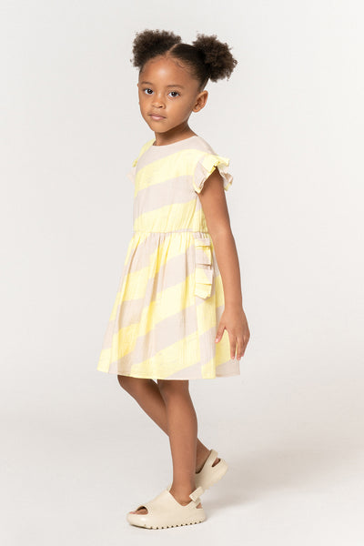 Girls Dress OMAMImini Fit And Flare Yellow