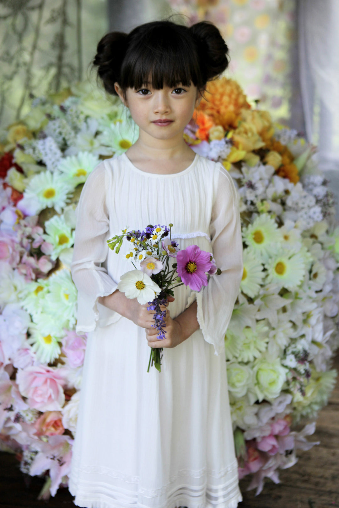 Wild & Gorgeous Forget-Me-Not Girls Dress – Mini Ruby