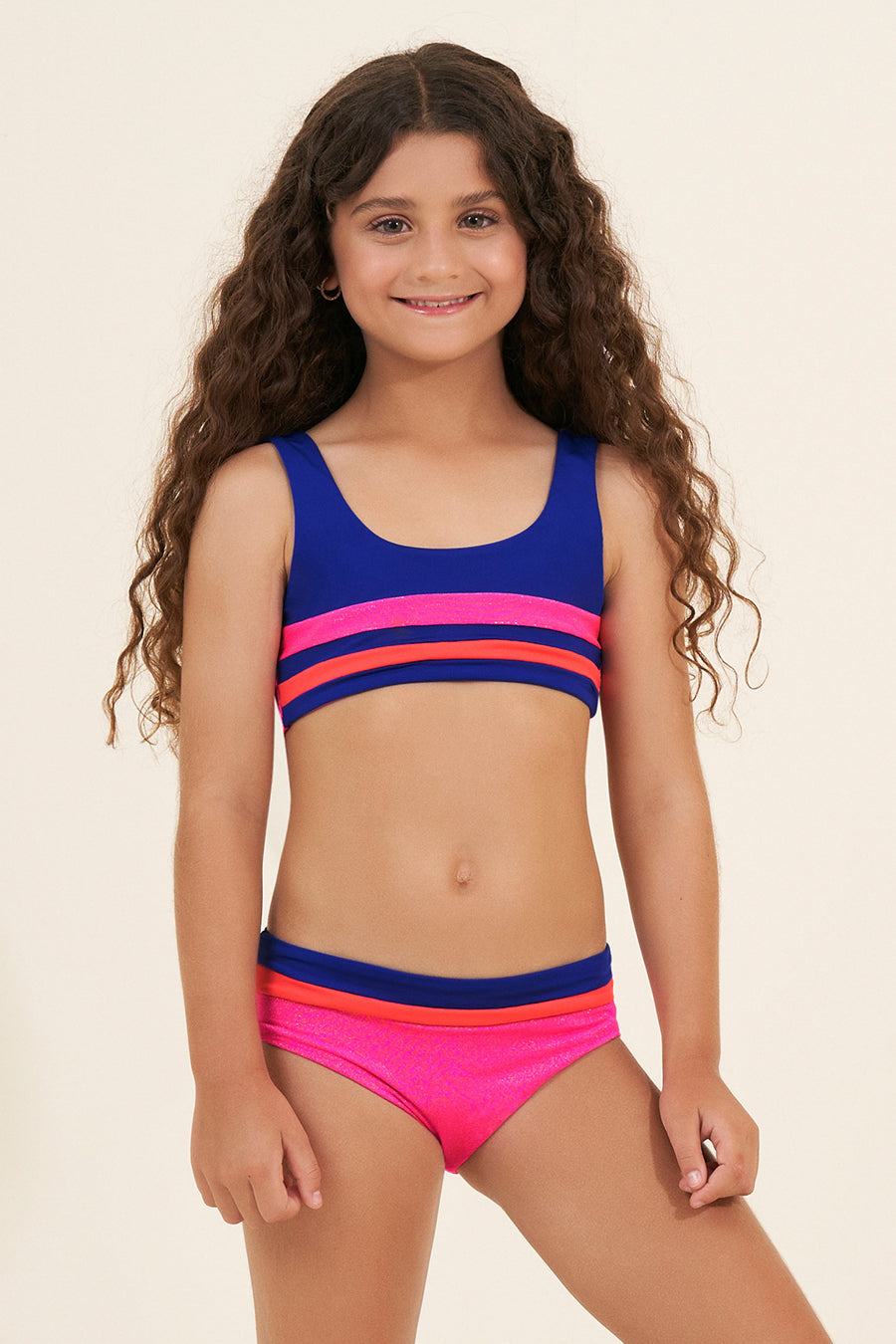 Girls Swim Maaji Fuchsia Iceland – Mini Ruby