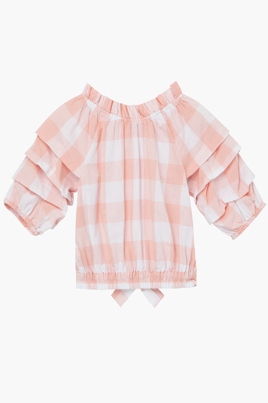Girls Shirt Habitual Kids Gingham back