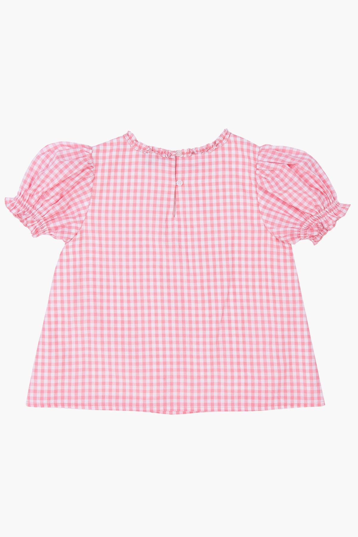 Velveteen Gracie Gingham Girls Shirt – Mini Ruby