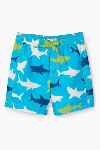 Boys Swim Hatley Great White Sharks Trunks