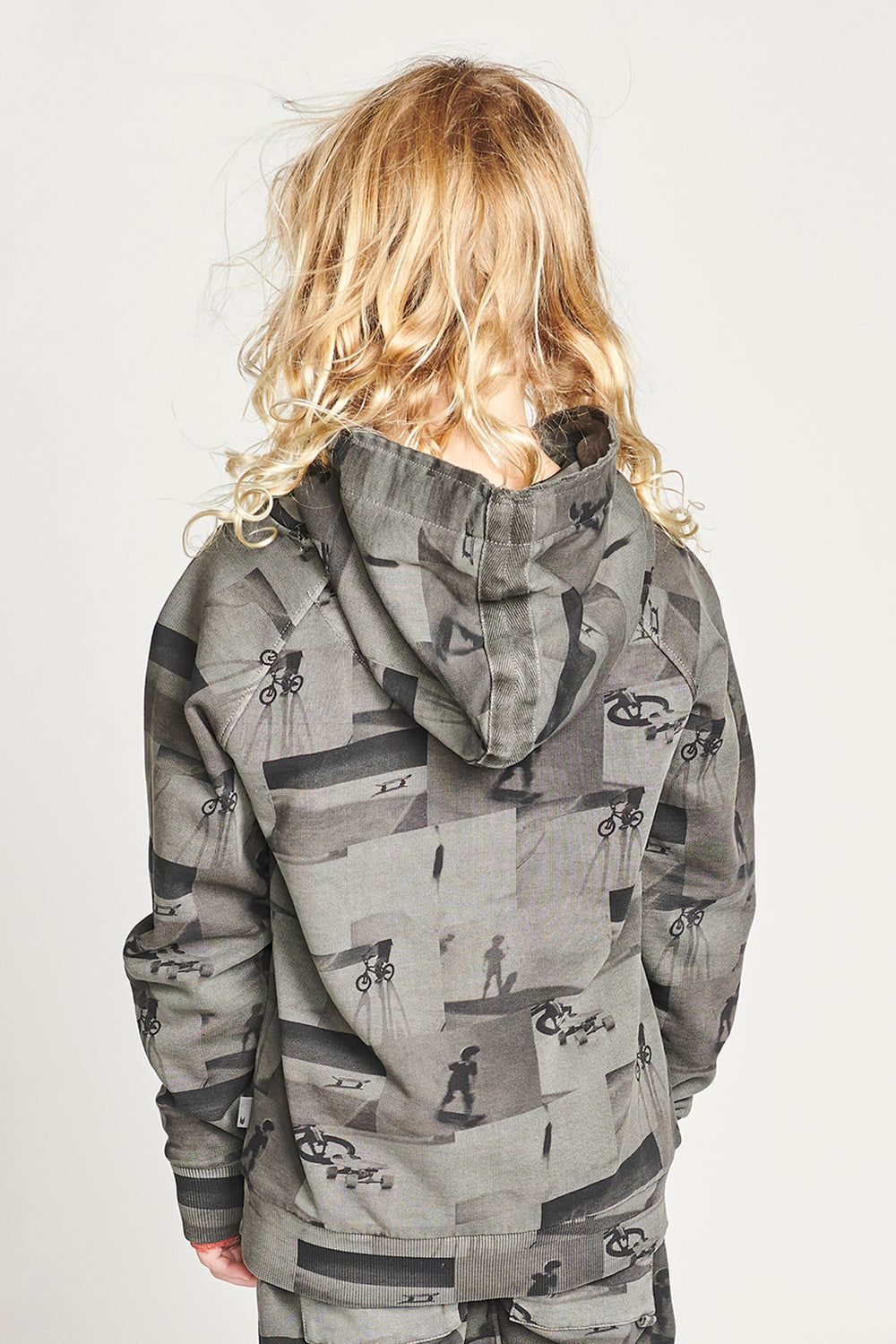 Munster Kids Green Hills Boys Hoodie - Washed Charcoal