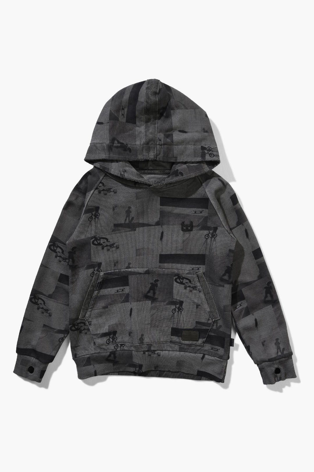 Munster Kids Green Hills Boys Hoodie - Washed Charcoal