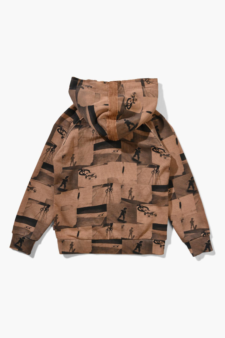 Munster Kids Green Hills Boys Hoodie - Washed Rust