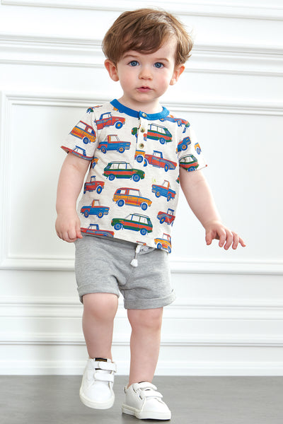 Hatley Grey French Terry Baby Shorts