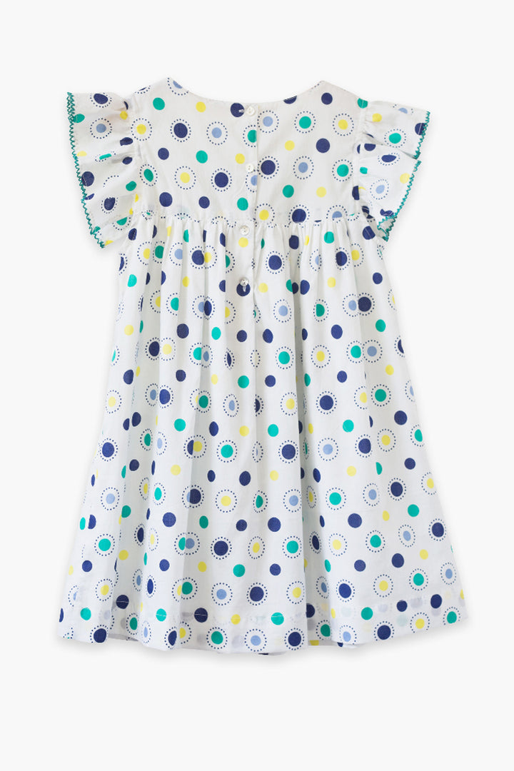 Girls Dress Beet World Hannah back