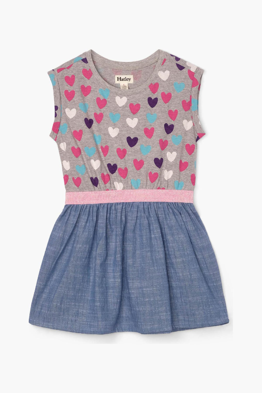 Hatley Hearts Woven Girls Dress