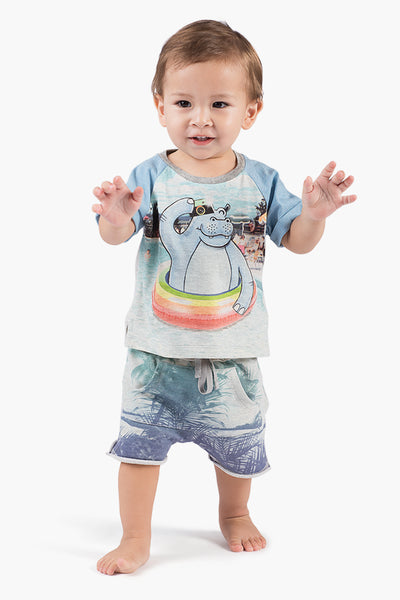 Paper Wings Hello Palms Baby Boys Short