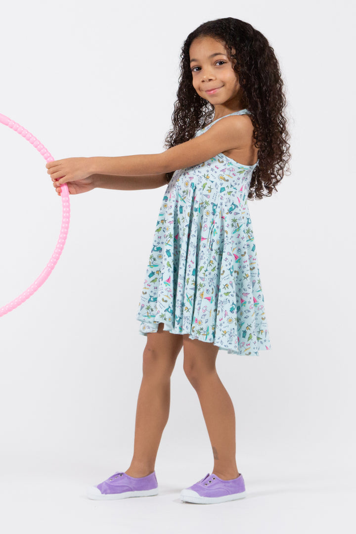 Girls Dress EGG New York Iona Blue pink