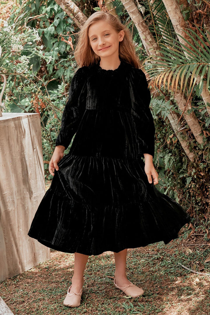 Girls Dress Nellystella Iris Black (Size 6 left) – Mini Ruby