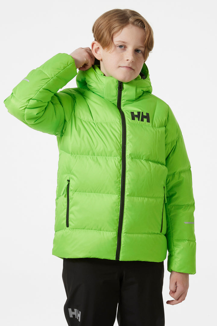 Kids Jacket Ski Helly Hansen Isfjord Down Parakeet Green – Mini Ruby