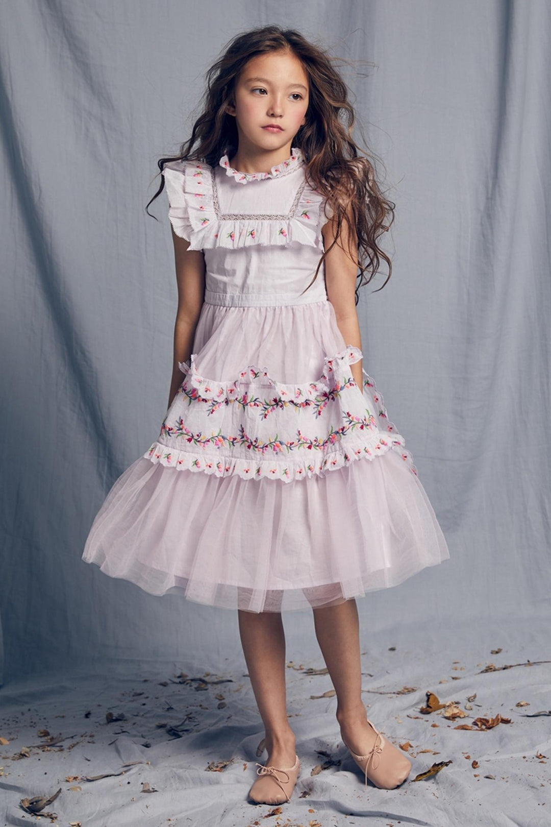 Nellystella Julianna Girls Dress - Thistle – Mini Ruby