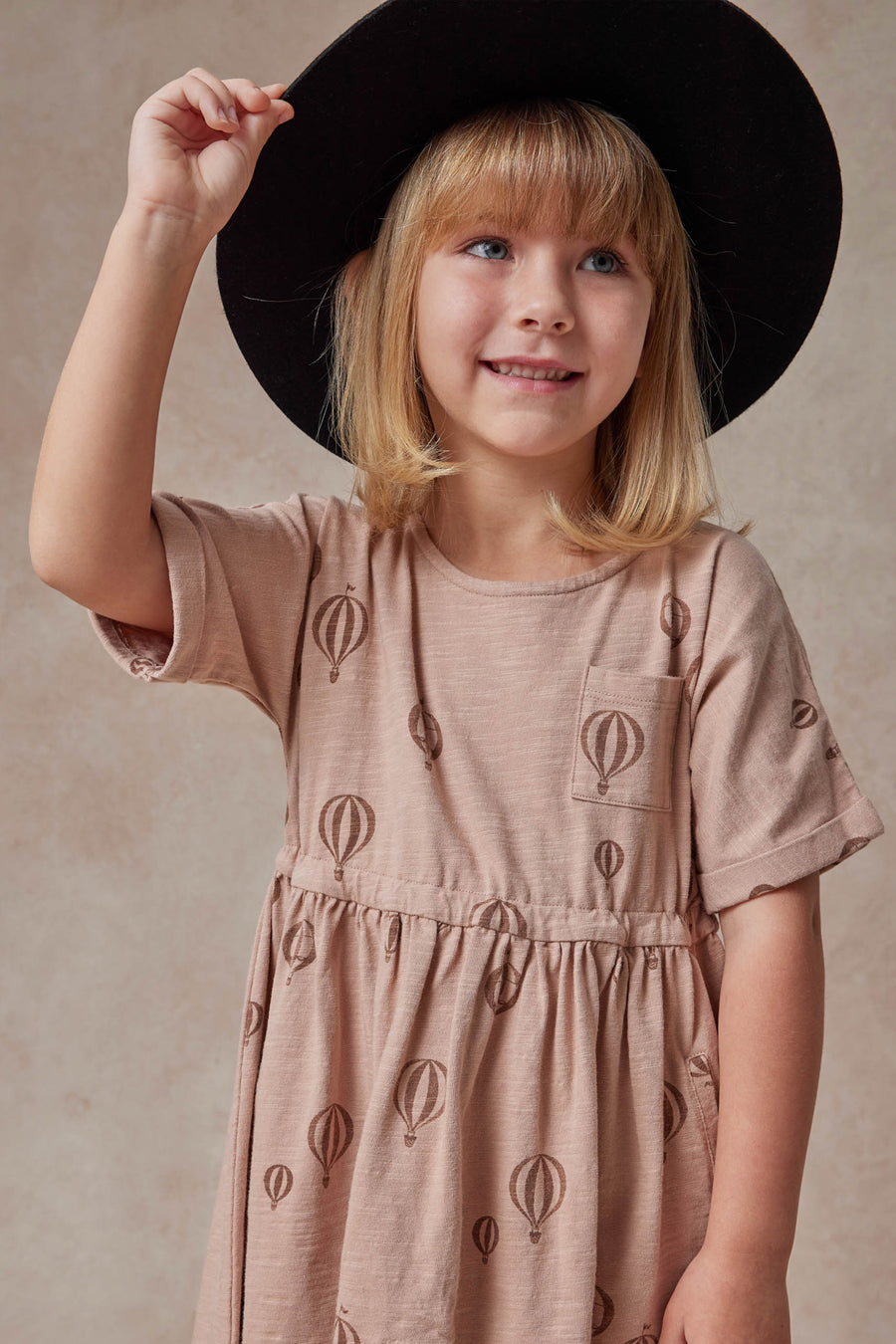 Girls Dress Rylee + Cru Kat Hot Air Balloons