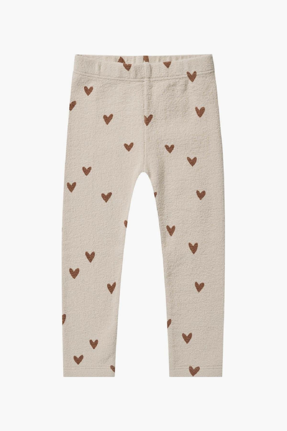 Heart With Rylee In It Girls and Baby Girl Legging Rylee + Cru Heart – Mini Ruby