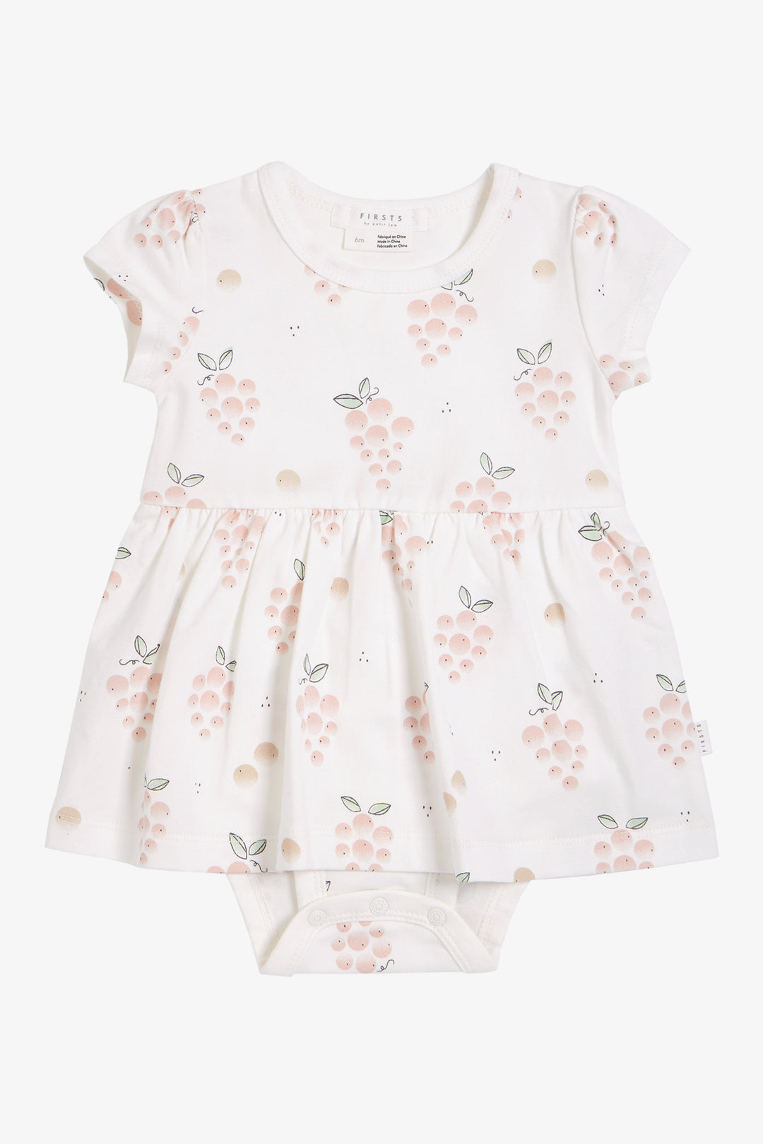 Petit LEM La Vie en Rose Peplum Baby Girls Dress 6M Off White at Mini Ruby Contemporary Childrenswear