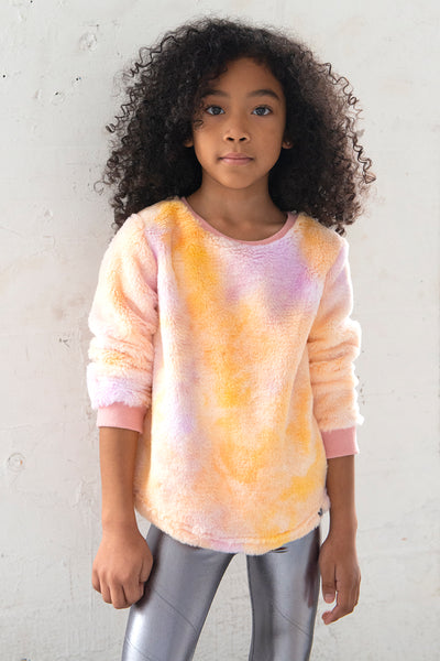 Appaman Laurel Kids Sweatshirt - Pink Tie Dye