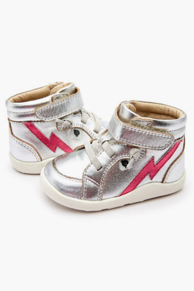 Girls Shoes Old Soles Light The Ground - Silver 