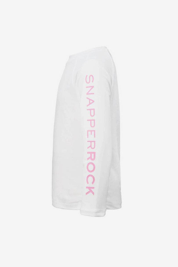 Kids Rashguard Snapper Rock White Long-Sleeve