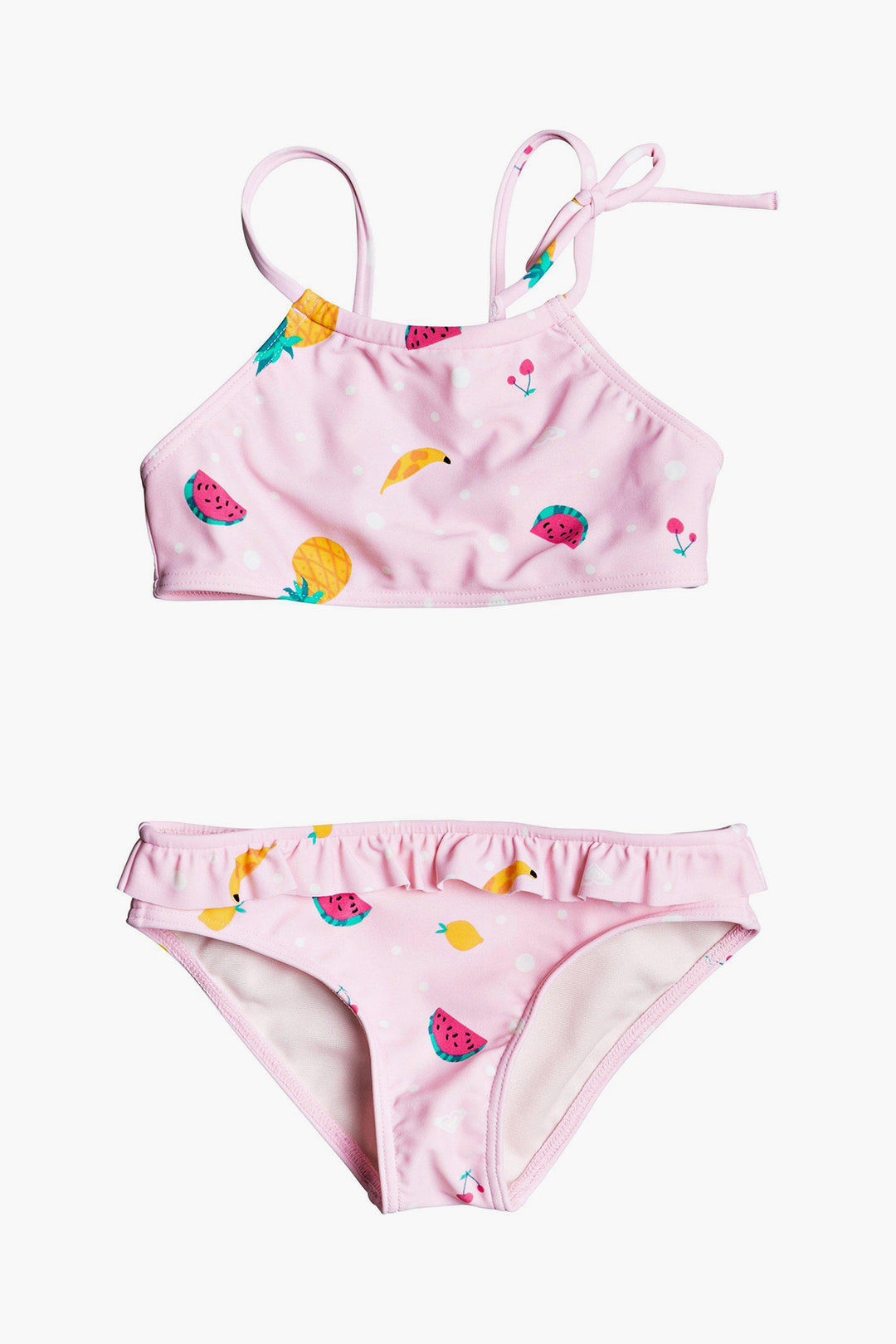 Kids Swimsuit Roxy Lovely Aloha Girls Halter Bikini