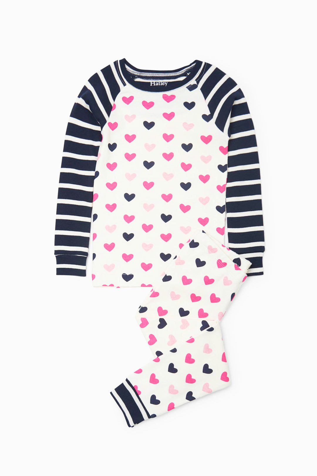 Hatley Lovely Hearts Girls Pajama Set – Mini Ruby