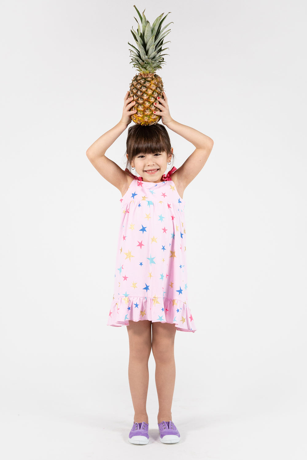 Girls Dress EGG New York Marcie Star white