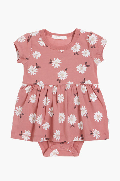 Petit Lem Marguerites Peplum Baby Girls Dress
