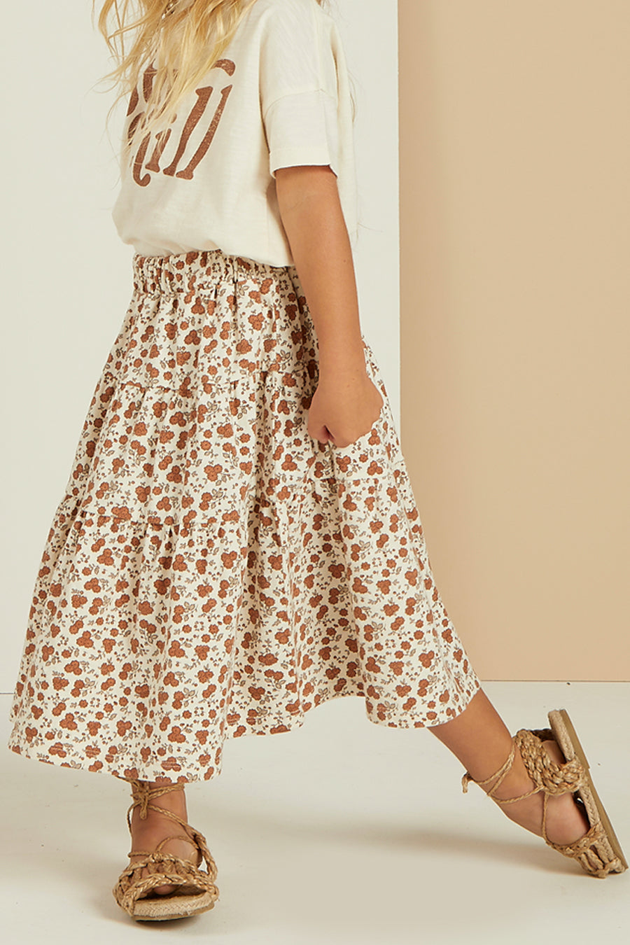 Girls Skirt Rylee + Cru Midi Garden