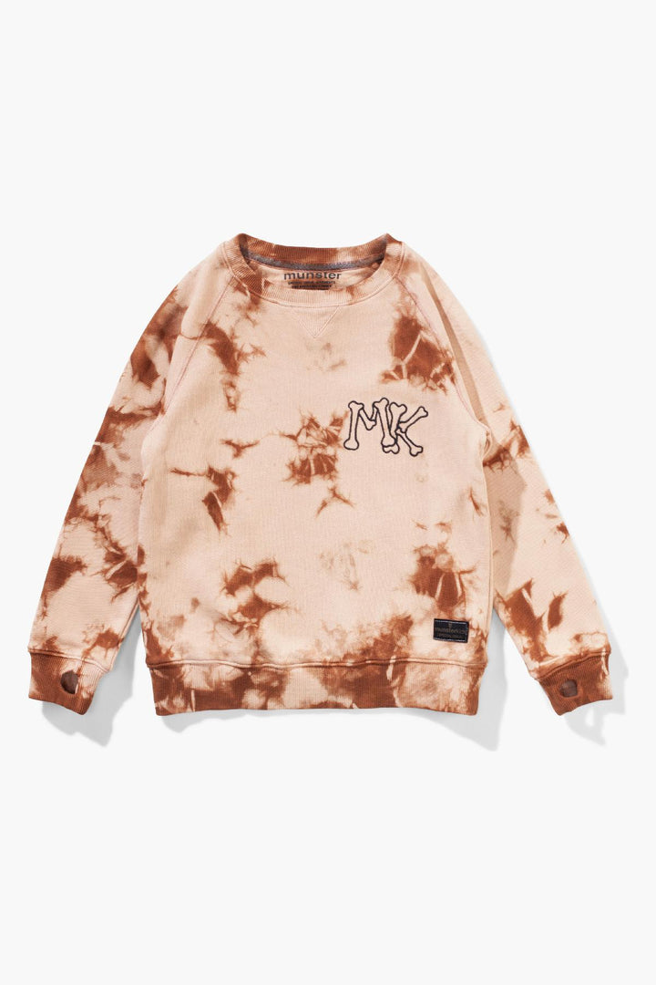 Boys Sweatshirt Munster Kids Mk Crew - Fawn Dye