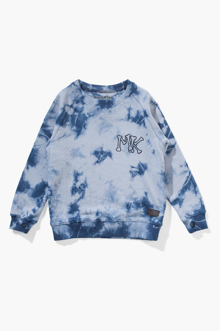 Boys Sweatshirt Munster Kids Mk Crew - Mid Blue Dye