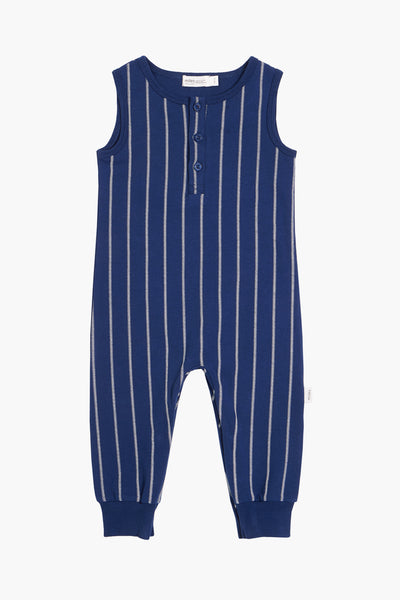 Miles Baby Navy Striped Baby Boy Playsuit