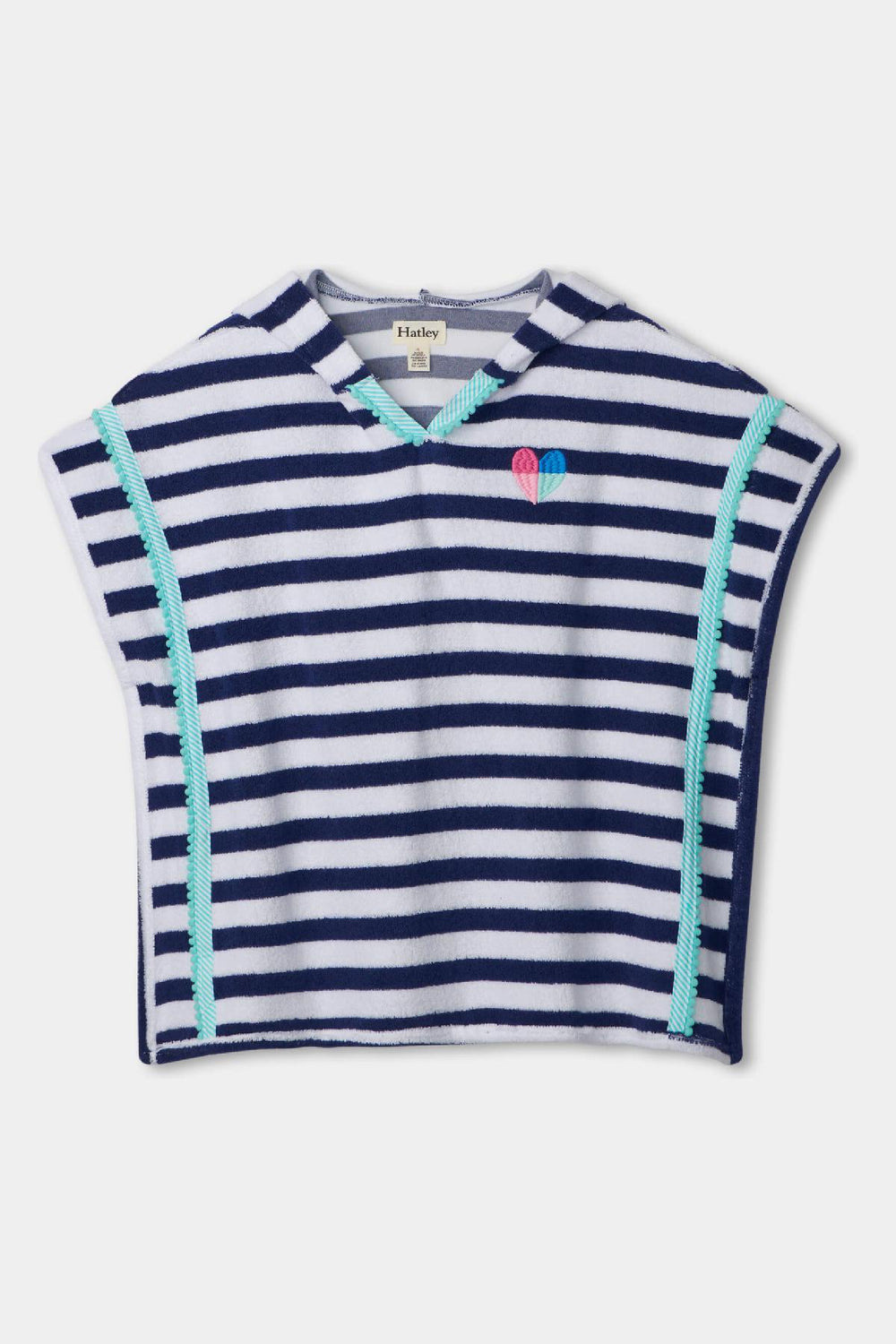 Hatley Navy Stripes Hooded Terry Cover Up